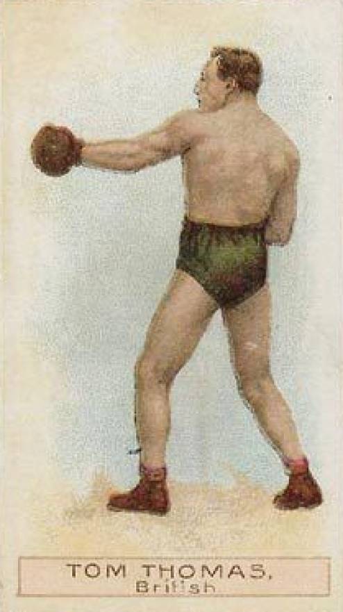 1911 W.D. & H.O. Wills Boxers Green Stars & Circle Back Boxing Tom Thomas # Other Sports Card