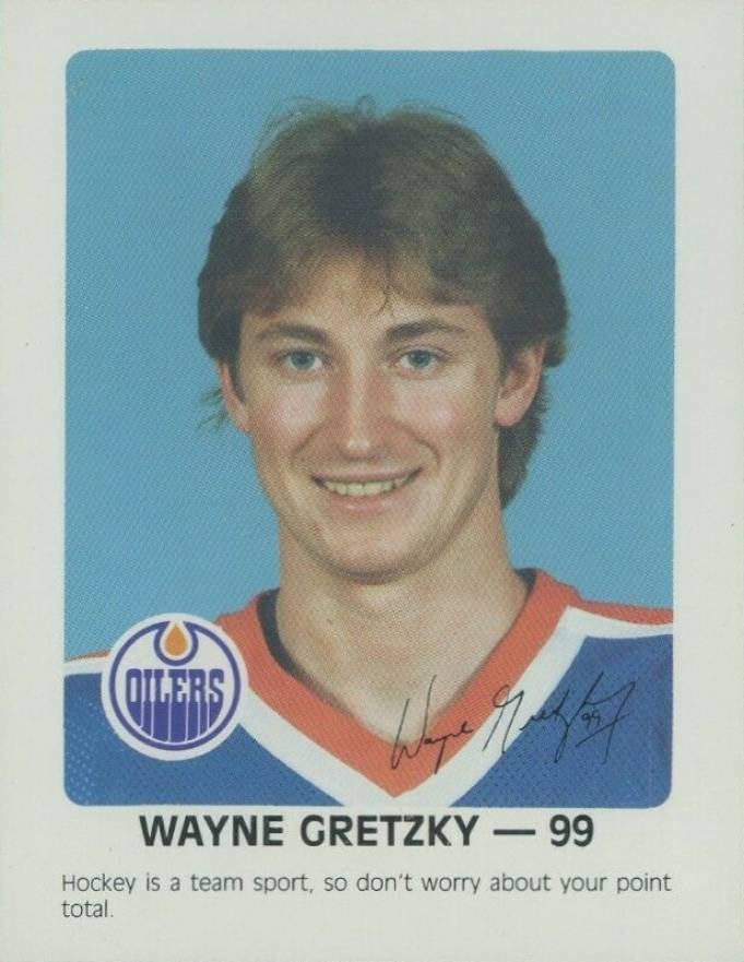 1984 Oilers Red Rooster Wayne Gretzky #99 Hockey Card