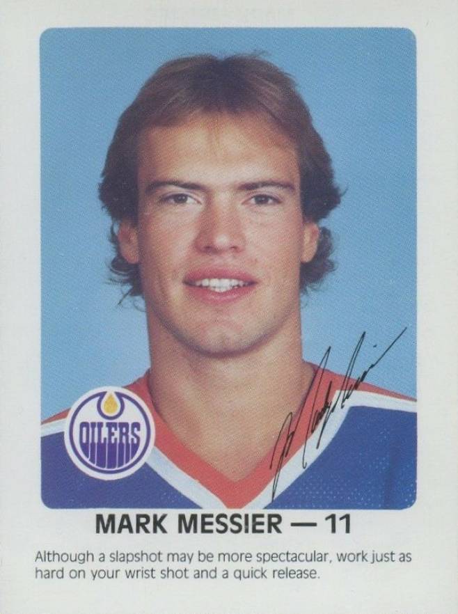 1984 Oilers Red Rooster Mark Messier #11 Hockey Card