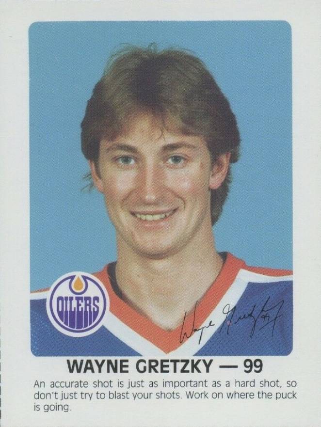 1984 Oilers Red Rooster Wayne Gretzky #99 Hockey Card