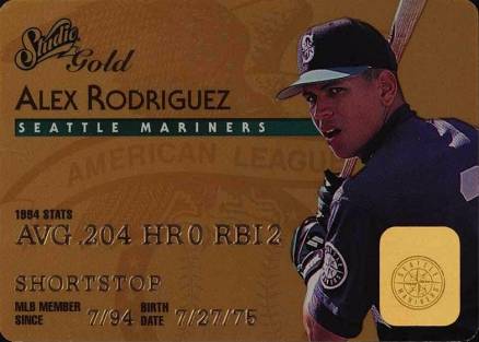 1995 Studio Alex Rodriguez #18 Baseball Card