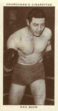 1938 W.A. & A.C. Churchman Boxing Personalities Max Baer #3 Other Sports Card