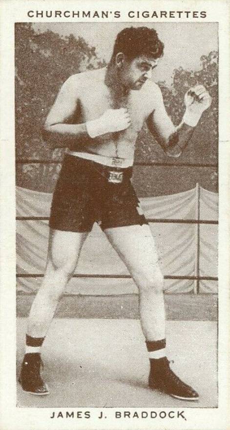 1938 W.A. & A.C. Churchman Boxing Personalities James J. Braddock #6 Other Sports Card