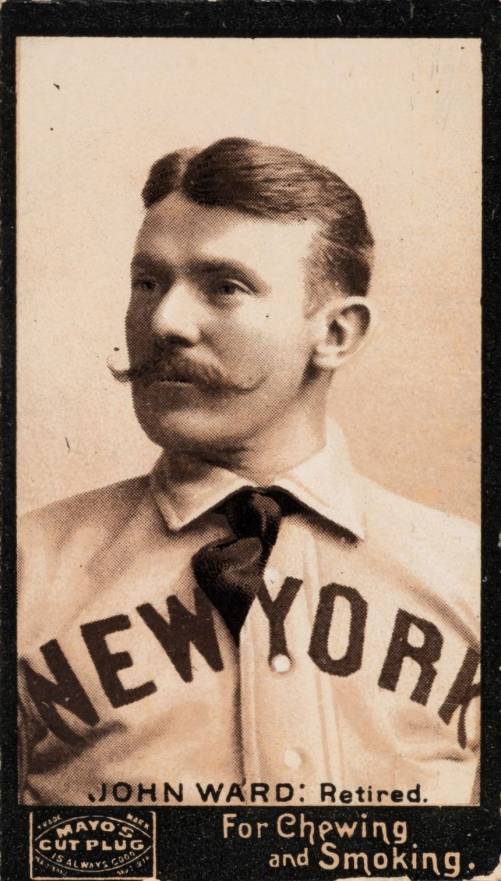 1895 Mayo's Cut Plug JOHN WARD: Retired # Baseball Card