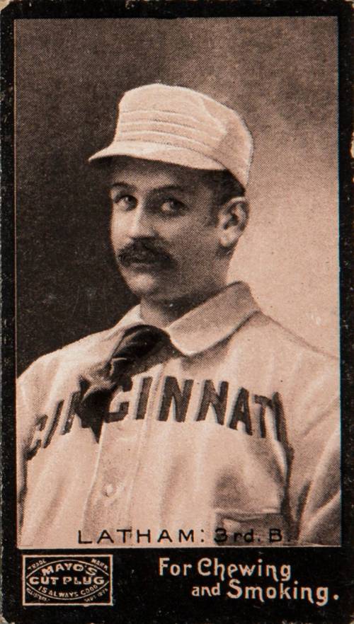 1895 Mayo's Cut Plug LATHAM: 3rd. B. # Baseball Card