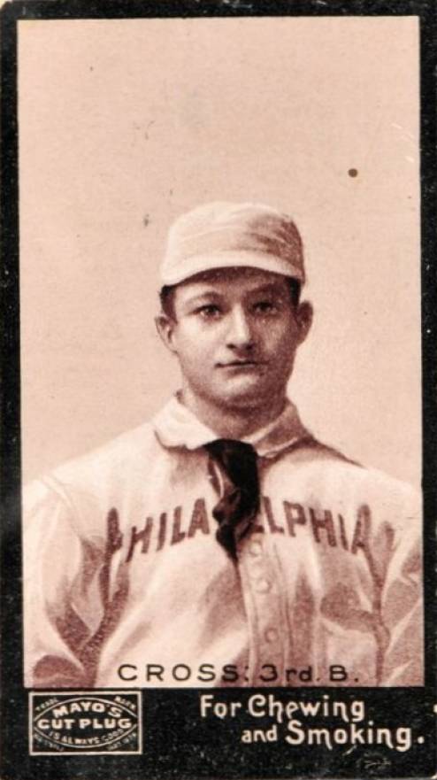 1895 Mayo's Cut Plug CROSS: 3rd B. # Baseball Card