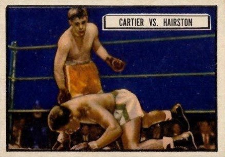 1951 Topps Ringside  Walter Cartier Vs Eugene Hairston #80 Other Sports Card