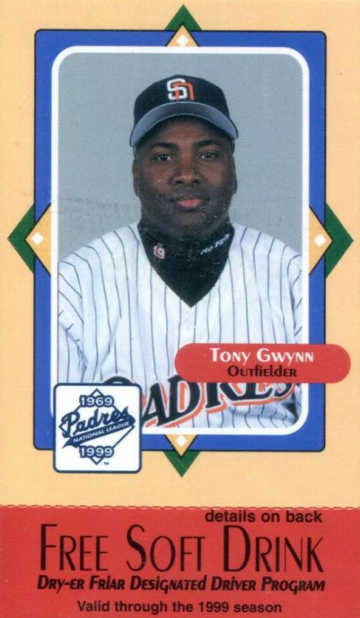 1999 Padres Madd Tony Gwynn # Baseball Card
