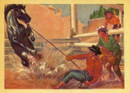 1956 Adventure Breaking a Horse #68 Non-Sports Card