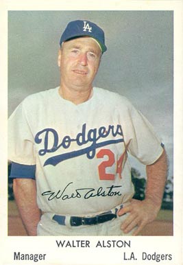 1960 Bell Brand Dodgers Walt Alston #18 Baseball Card