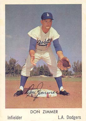 1960 Bell Brand Dodgers Don Zimmer #17 Baseball Card