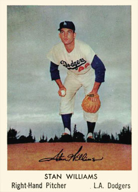 1960 Bell Brand Dodgers Stan Williams #16 Baseball Card