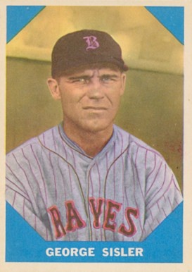 1960 Fleer Baseball Greats George Sisler #13 Baseball Card
