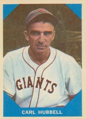 1960 Fleer Baseball Greats Carl Hubbell #4 Baseball Card