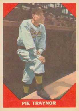 1960 Fleer Baseball Greats Pie Traynor #77 Baseball Card