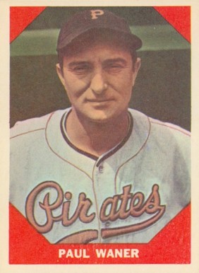 1960 Fleer Baseball Greats Paul Waner #76 Baseball Card