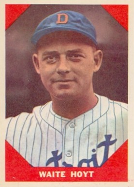 1960 Fleer Baseball Greats Waite Hoyt #69 Baseball Card
