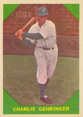 1960 Fleer Baseball Greats Charlie Gehringer #58 Baseball Card