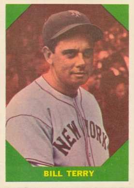 1960 Fleer Baseball Greats Bill Terry #52 Baseball Card