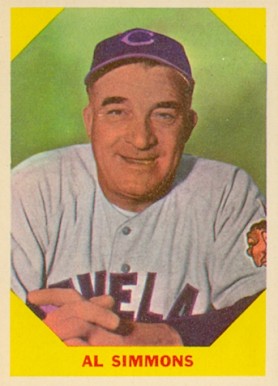 1960 Fleer Baseball Greats Al Simmons #32 Baseball Card