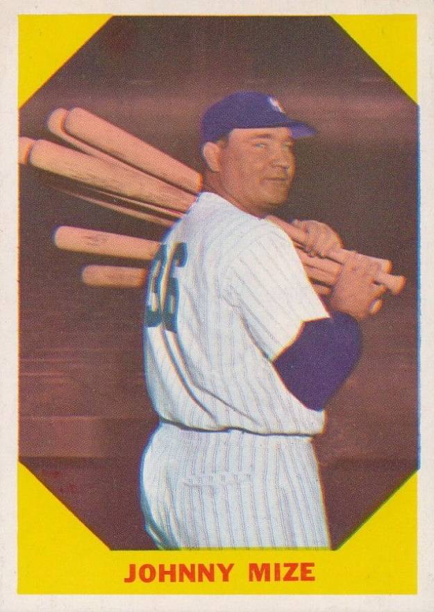 1960 Fleer Baseball Greats Johnny Mize #38 Baseball Card