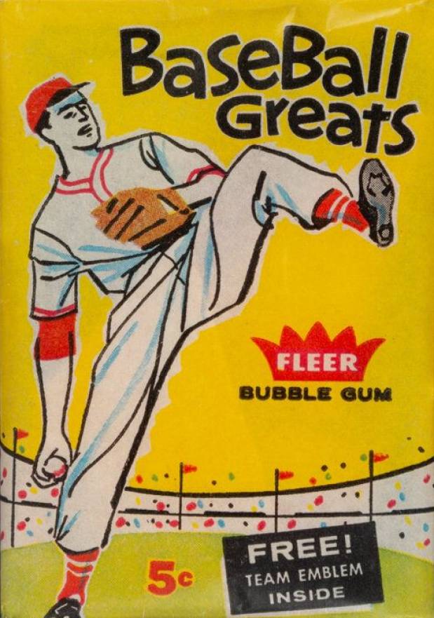 1960 Fleer Baseball Greats Wax Pack #WP Baseball Card