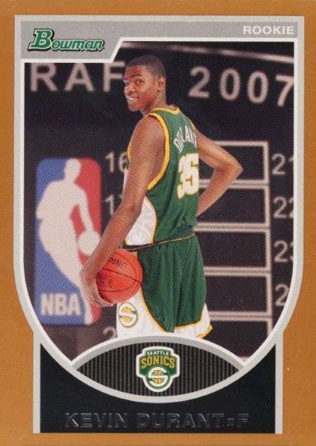 2007-08 Topps Chrome Kevin Durant RC Ref
