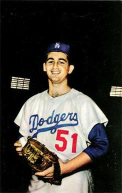 1960 L.A. Dodgers Postcards Larry Sherry # Baseball Card