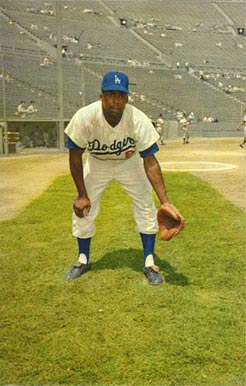 1960 L.A. Dodgers Postcards Johnny Roseboro #10 Baseball Card