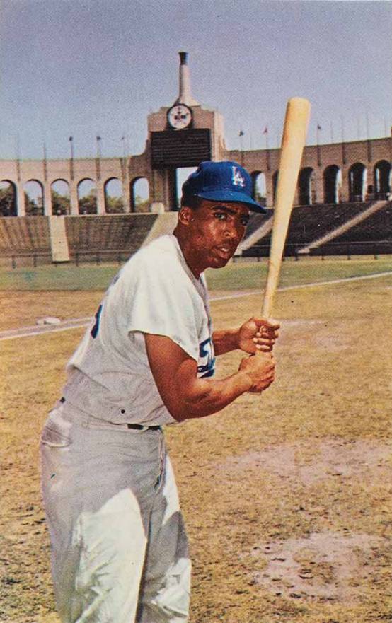 1960 L.A. Dodgers Postcards Johnny Roseboro # Baseball Card