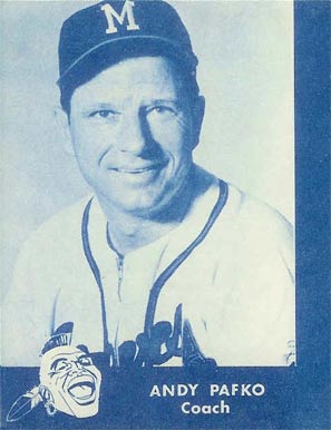 1960 Lake to Lake Dairy Milwaukee Braves Andy Pafko #18 Baseball Card