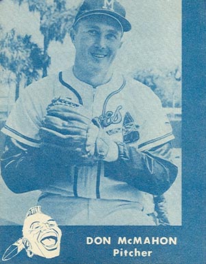 1960 Lake to Lake Dairy Milwaukee Braves Don McMahon # Baseball Card