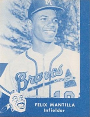 1960 Lake to Lake Dairy Milwaukee Braves Felix Mantilla # Baseball Card