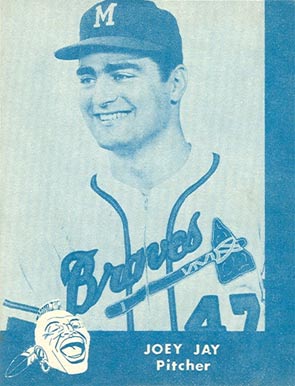 1960 Lake to Lake Dairy Milwaukee Braves Joey Jay # Baseball Card