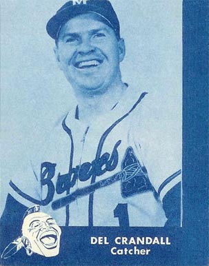 1960 Lake to Lake Dairy Milwaukee Braves Del Crandall # Baseball Card