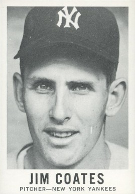 1960 Leaf Jim Coates #35b Baseball Card