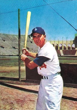 1960 Morrell Meat Dodgers Gil Hodges #5 Baseball Card