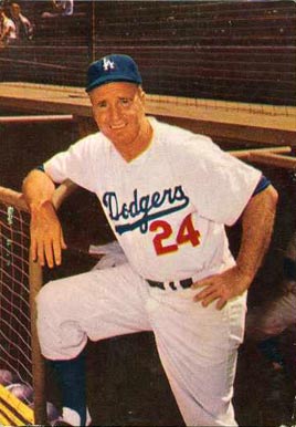 1960 Morrell Meat Dodgers Walt Alston #1 Baseball Card