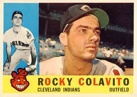 1960 Topps Rocky Colavito #400 Baseball Card