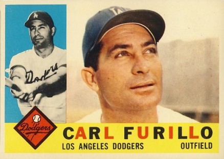 1960 Topps Carl Furillo #408 Baseball Card