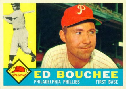 1960 Topps Ed Bouchee #347 Baseball Card