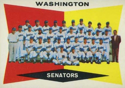 1960 Topps Washington Senators Team #43 Baseball Card