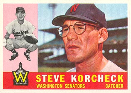 1960 Topps Steve Korcheck #56 Baseball Card