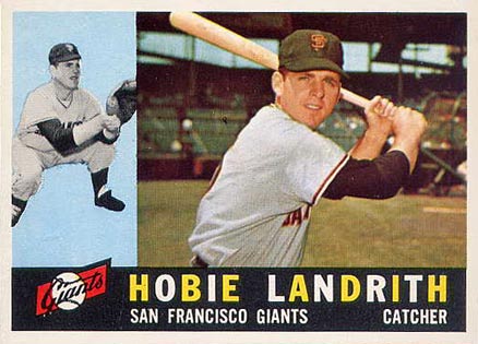 1960 Topps Hobie Landrith #42 Baseball Card