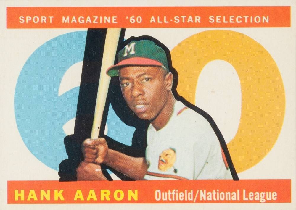 1960 Topps Hank Aaron #566 Baseball Card