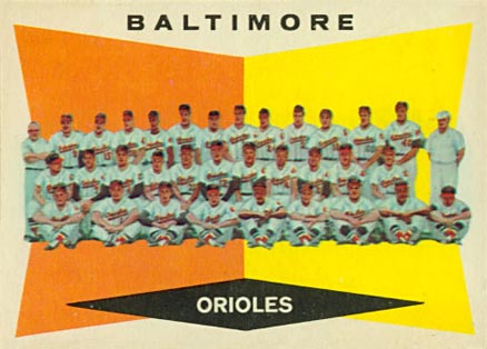 1960 Topps Baltimore Orioles Team #494 Baseball Card