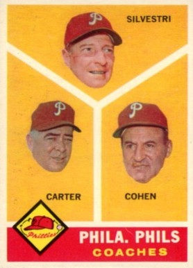 1960 Topps Phillies Coaches #466 Baseball Card