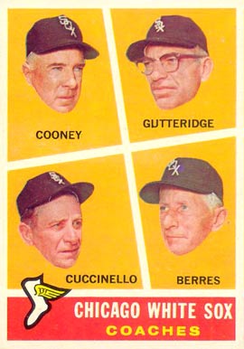 1960 Topps White Sox Coaches #458 Baseball Card