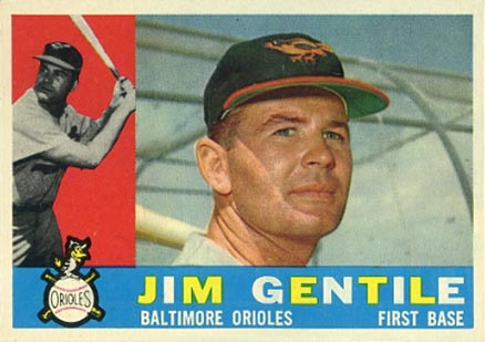 1960 Topps Jim Gentile #448 Baseball Card