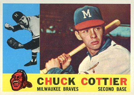 1960 Topps Chuck Cottier #417 Baseball Card